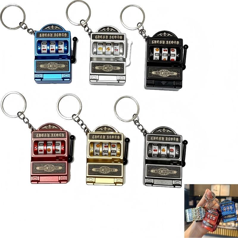 Arcade Game Jackpot - 【F】Mini máquina de slot, chaveiros criativos,
